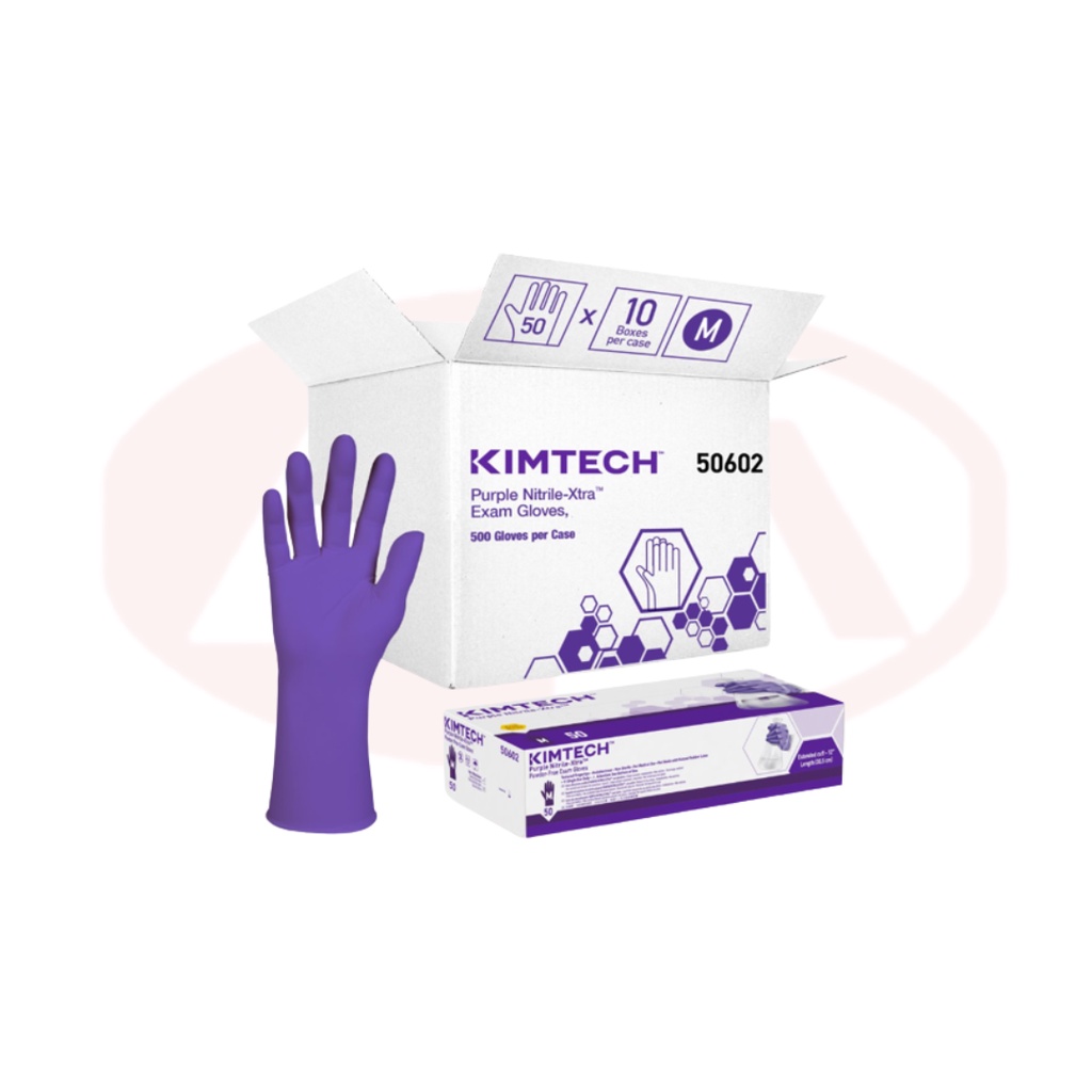Kimtech Purple Nitrile Glove, Length 12" [Examination Glove] (50 PCS