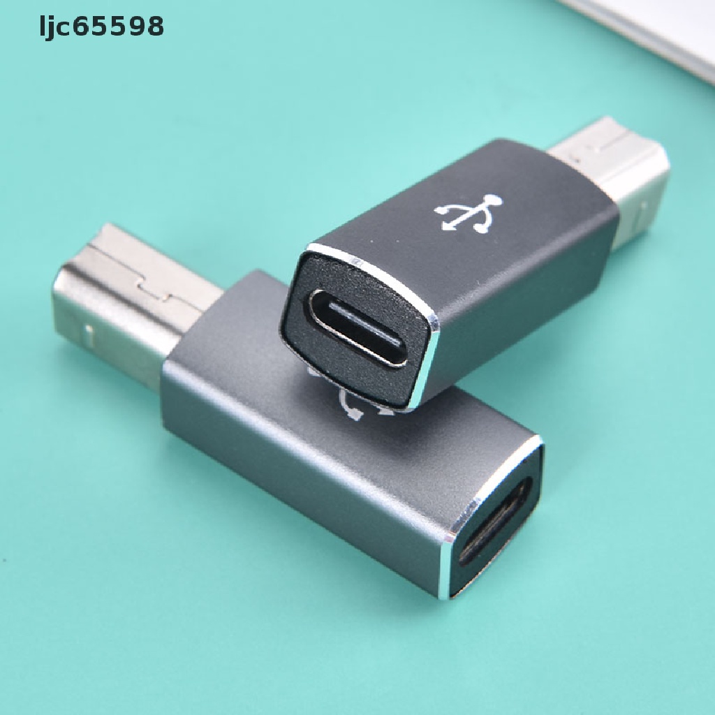 [ljc65598] USB Type C Female to USB B Male Adapter for Scanner Printer Converter USB C Data [MY