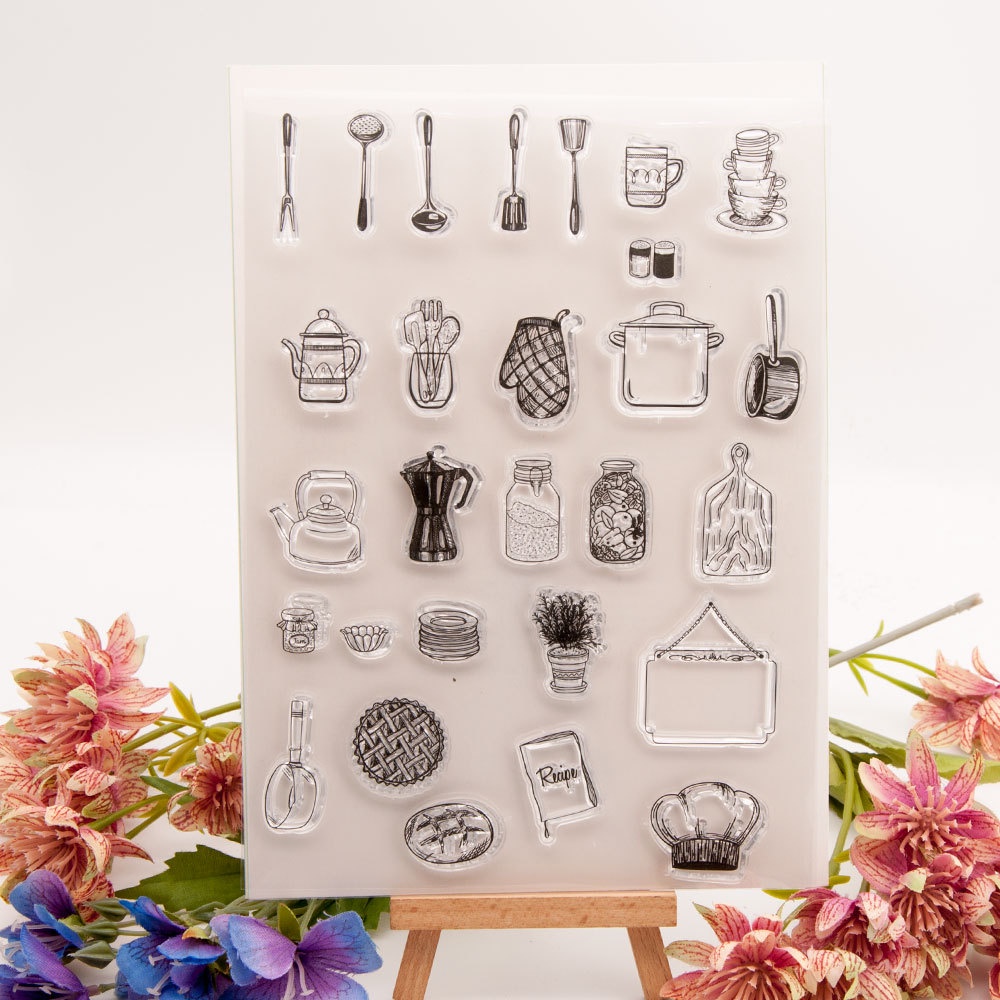 Cook Silicone Clear Seal Stamp DIY Scrapbooking Embossing Photo Album ...