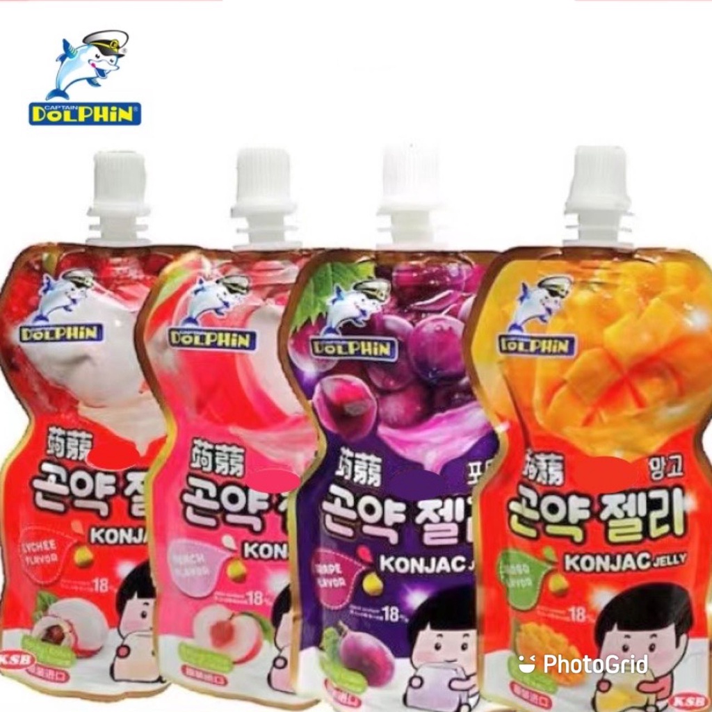 Konjac Jelly Drink 1 Pack Captain Dolphin Konjac Jelly 130g 蒟蒻