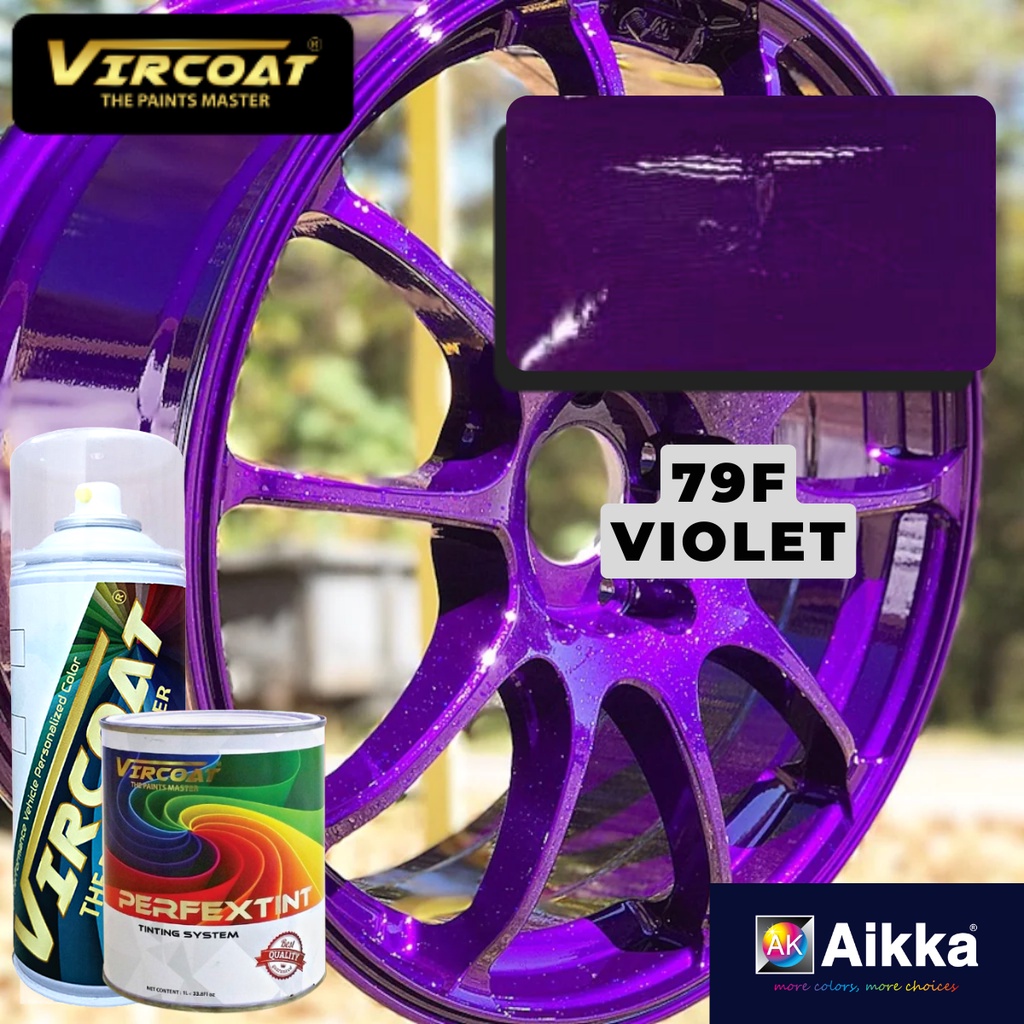 [Sport Rim Fluorescent Violet 79F] Paint AIKKA Aerosol Spray Paint for ...
