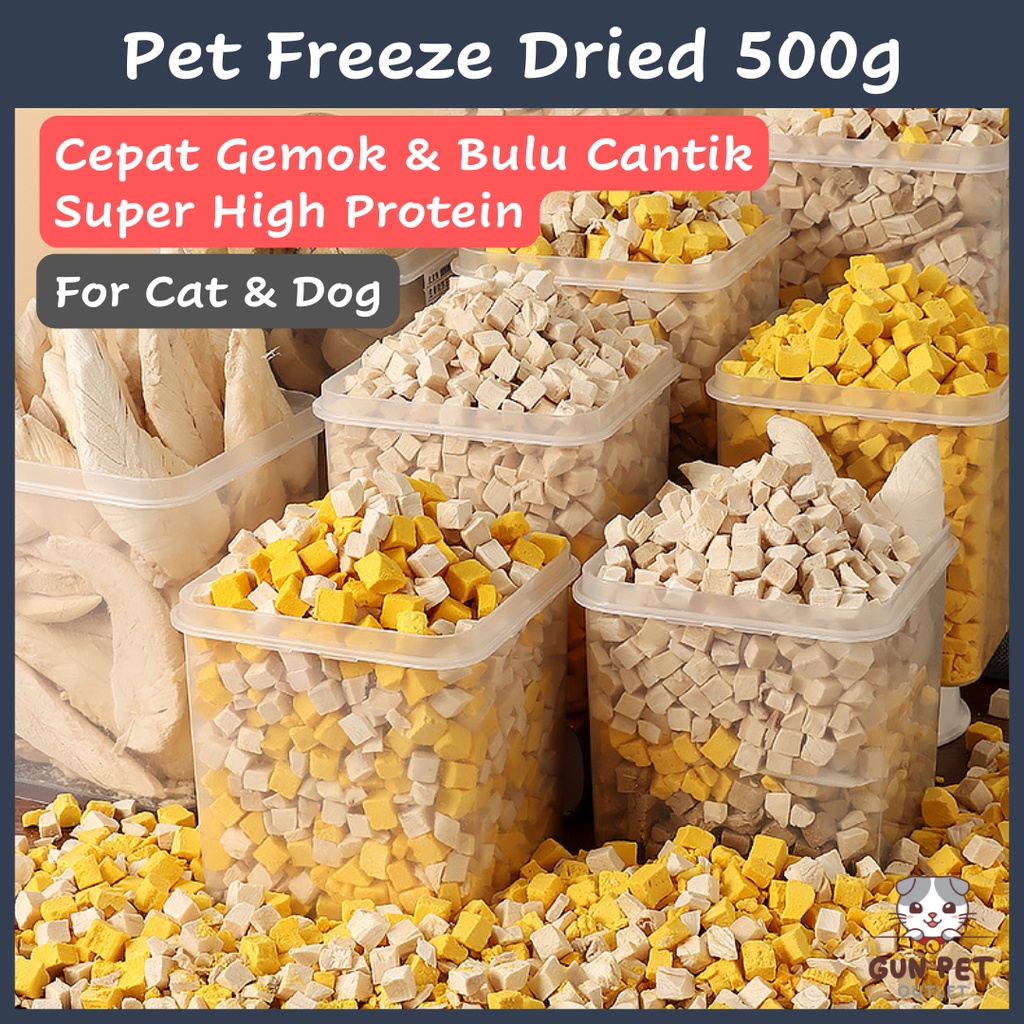 gun-pet-booster-freeze-dried-premium-cat-dog-treats-chicken-salmon-fish