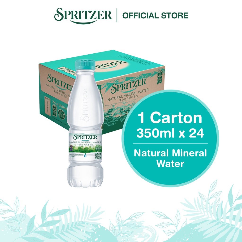 Spritzer Natural Mineral Water (350ML X 24) | Shopee Malaysia