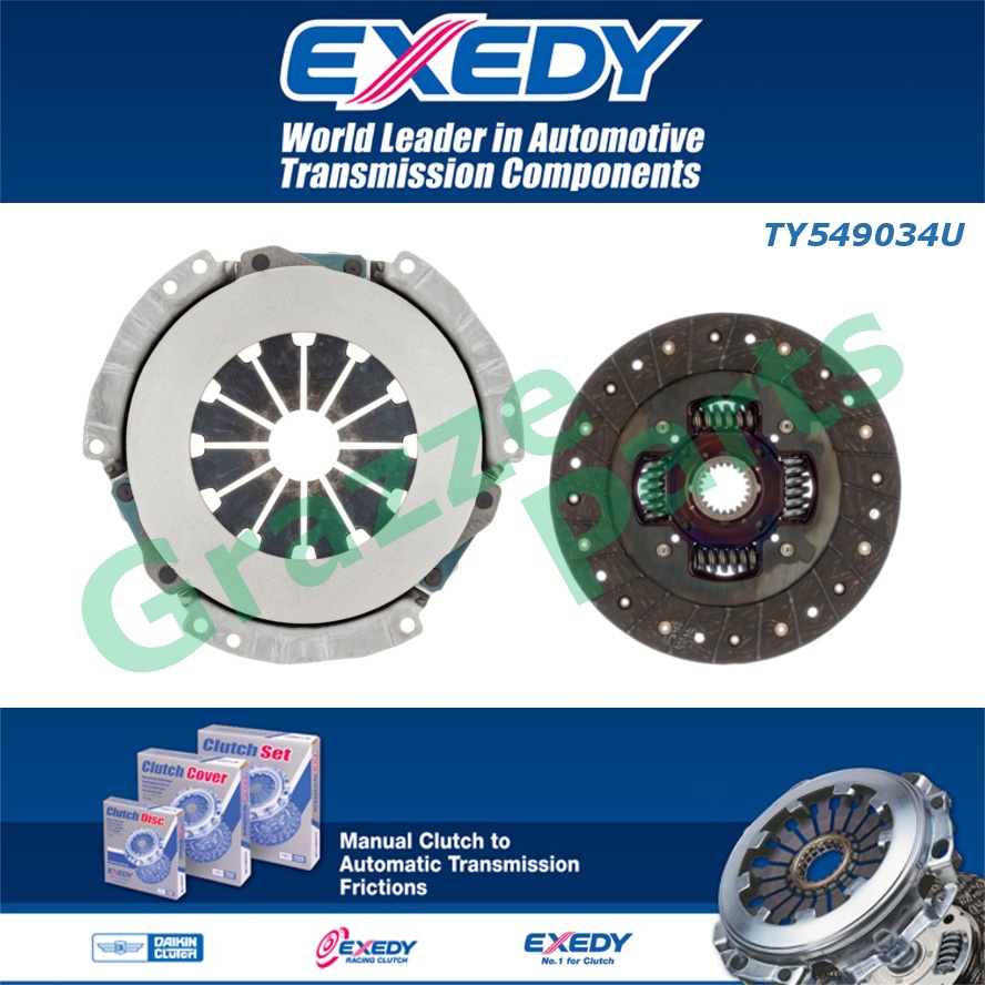 Exedy Daikin Clutch Kit Set TY549034U for Toyota Unser KF80 - (8 1