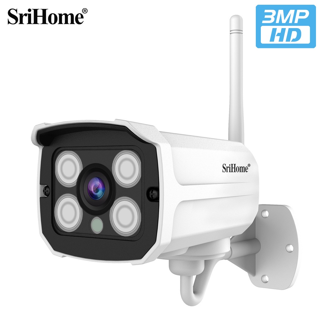 1296P HD 3MP Outdoor Security IP Camera CCTV with Micro SD Card Slot ...