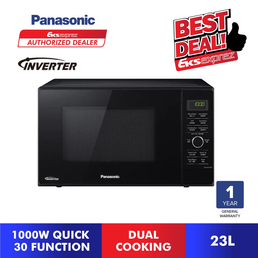 Panasonic 23l grill on sale microwave oven