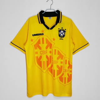 1994 1998 2002 World Cup Brazil Home Retro Jersey Ronaldo Romario Rivaldo  Ronaldinho Football Shirt