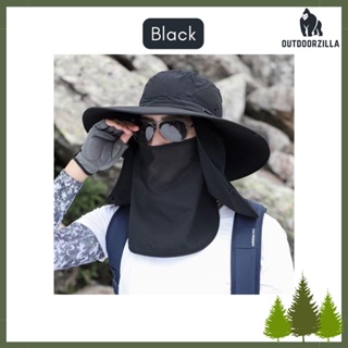 Fishing Hat Neck Flap Waterproof Full Face Cover Topi Penutup Anti Mosquito  Ikan Topi MeMancing Nelayan UV protection