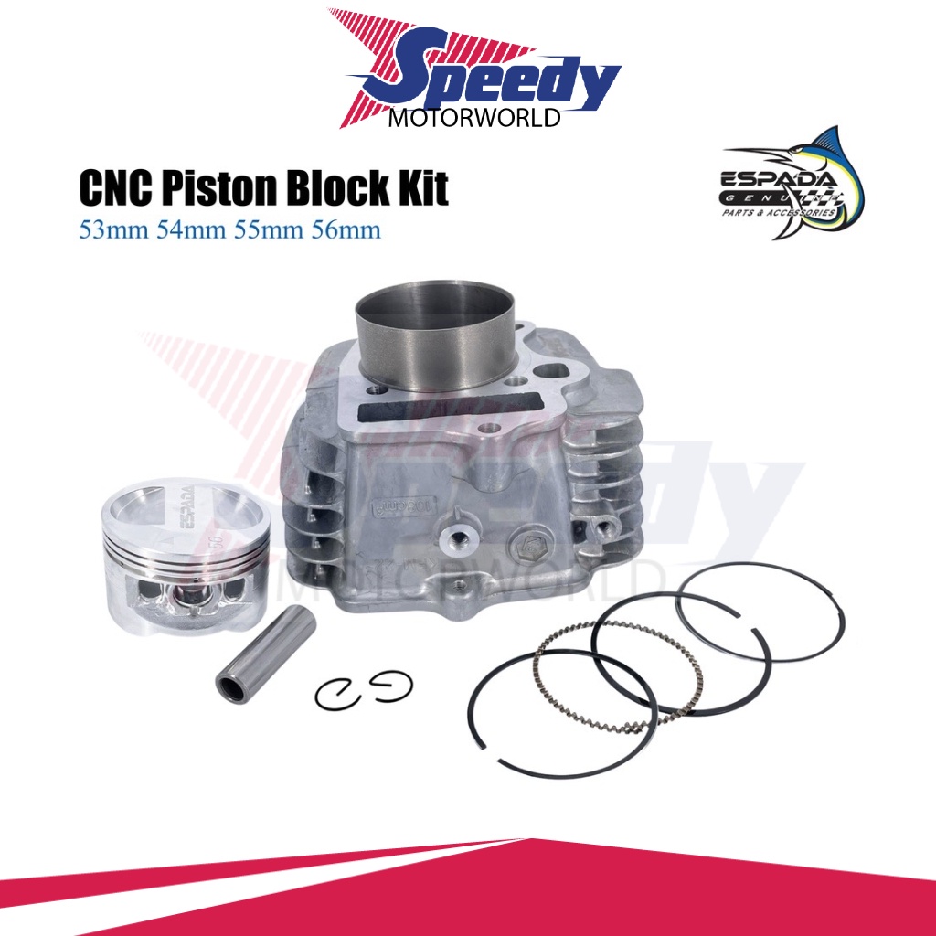 Espada Racing Block CNC Piston Wave 100 Kriss100 EX5 Dream CNC SEMI ...
