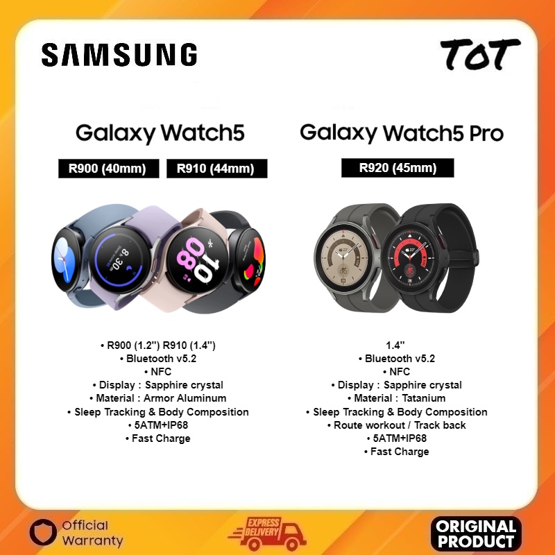 Samsung Galaxy Watch 5 / Watch 5 Pro (R900/R910/R920) Bluetooth