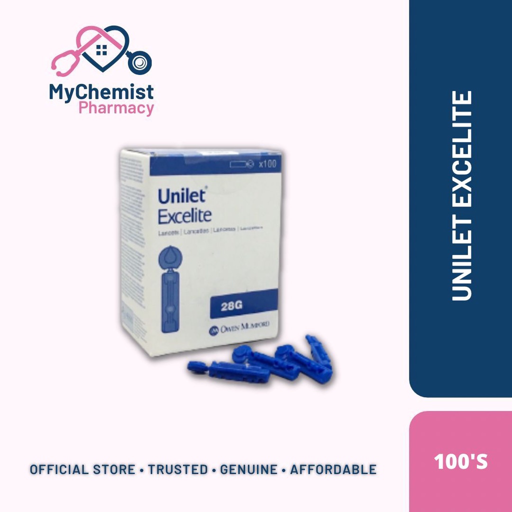 Unilet Excelite Lancets 28g 100's (Box) | Shopee Malaysia