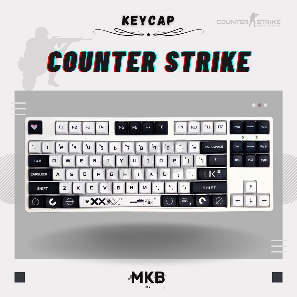 [READY STOCK] Counter Strike CS GO Printstream PBT XDA Profile Keycap
