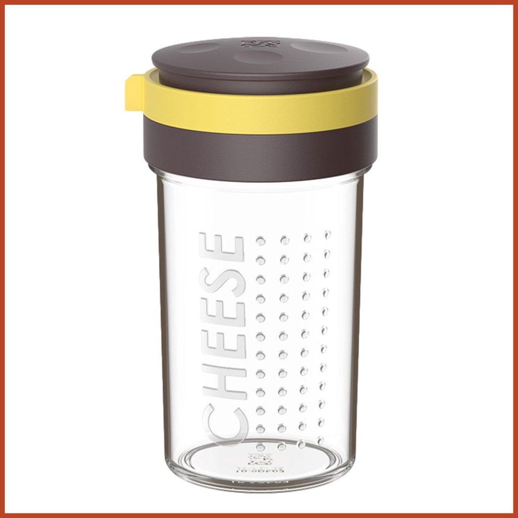 Parmesan Cheese Shaker Kitchen Grated Seasoning Shaker Glass Clear