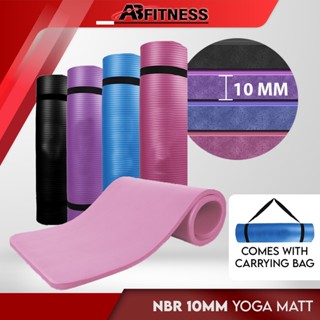 10mm Non-Slip Yoga Mat 183cm*61cm Thickened NBR Gym Mats Sports