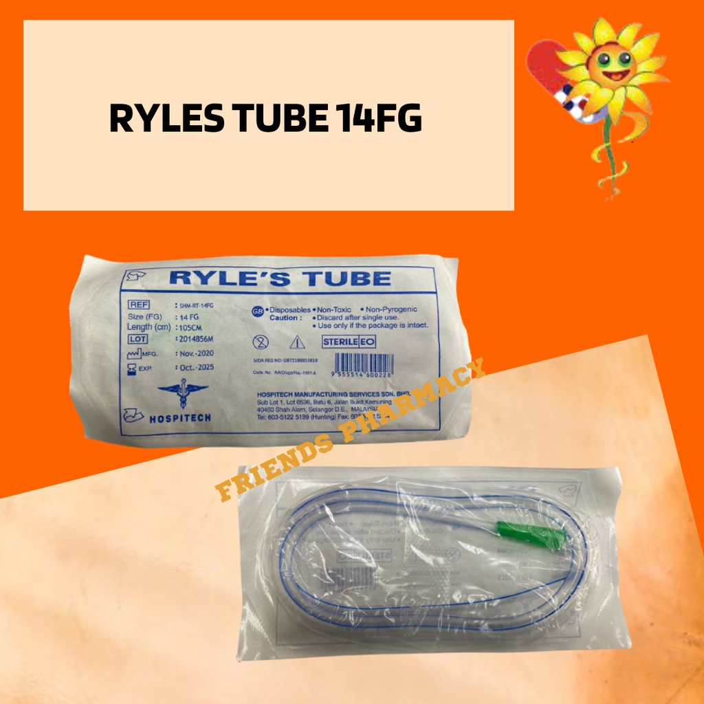 Ryle's Tube Stomach Feeding Size 14fg Shopee Malaysia