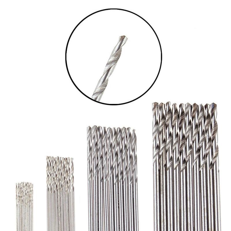 10Pcs Mini HSS Drill Bit Set Twist Drill Bits For Steel Plastic Wood ...