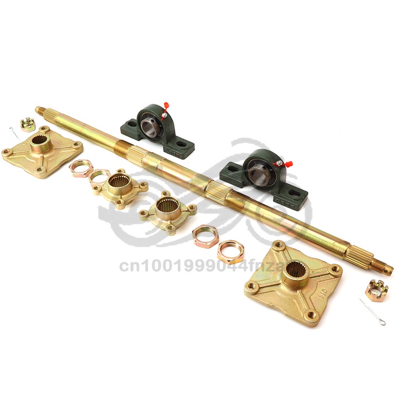 1 Set 710mm 740mm 3/4 hole rear axle assembly with mounting bracket for