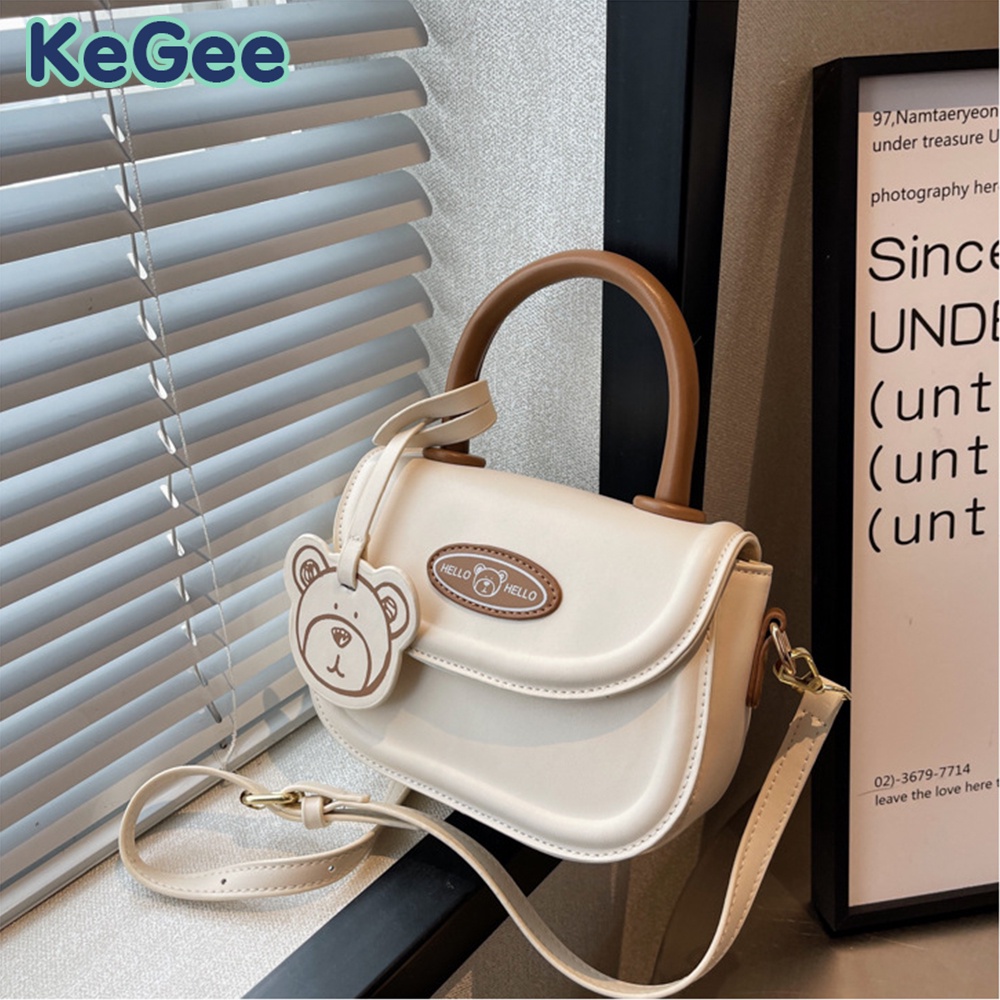 KeGee Women's Sling Bag Korean Style Cute Shoulder Bag Premium PU