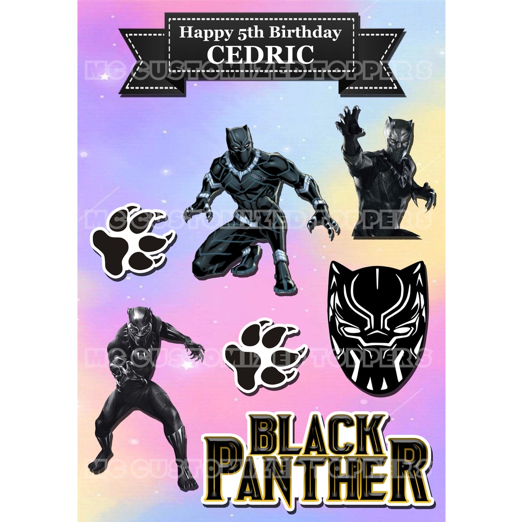 black-panther-customized-cake-topper-shopee-malaysia