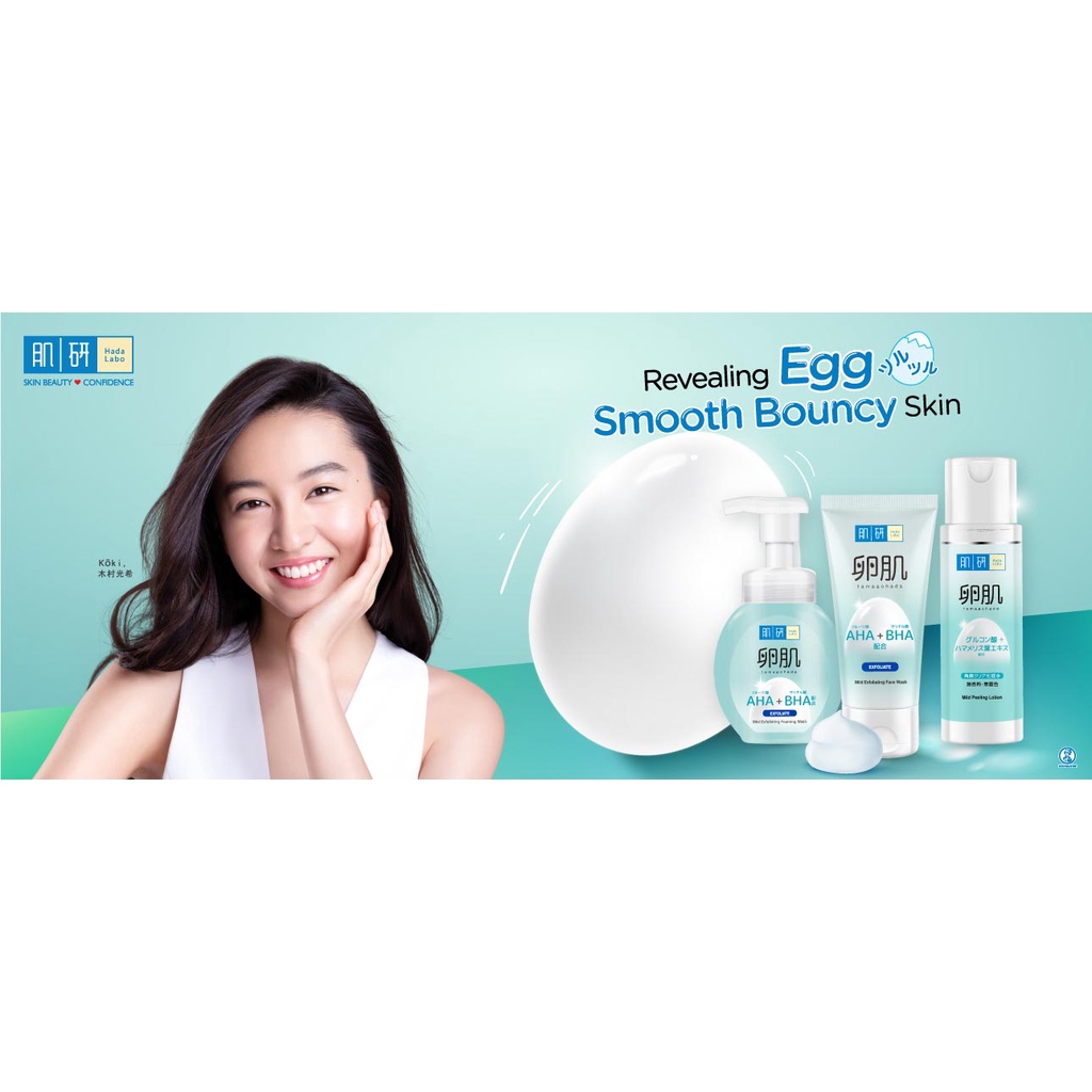 Hada Labo AHA+BHA Foaming Wash Exfoliate 160ml Shopee Malaysia