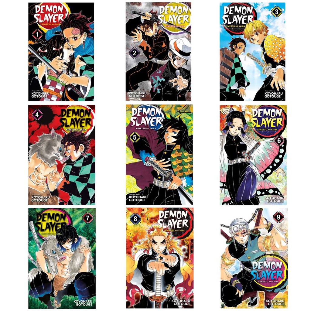 Original] Demon Slayer Manga / Kimetsu No Yaiba Comics Manga Volume 1 - 23  By Koyoharu Gotouge (Paperback)