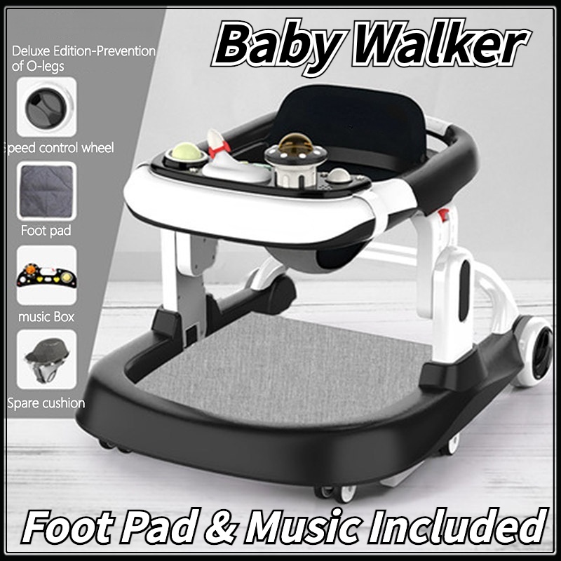Baby Walker AntiOLeg Music Walker Baby Foldable Music Push Walkers Shopee Malaysia