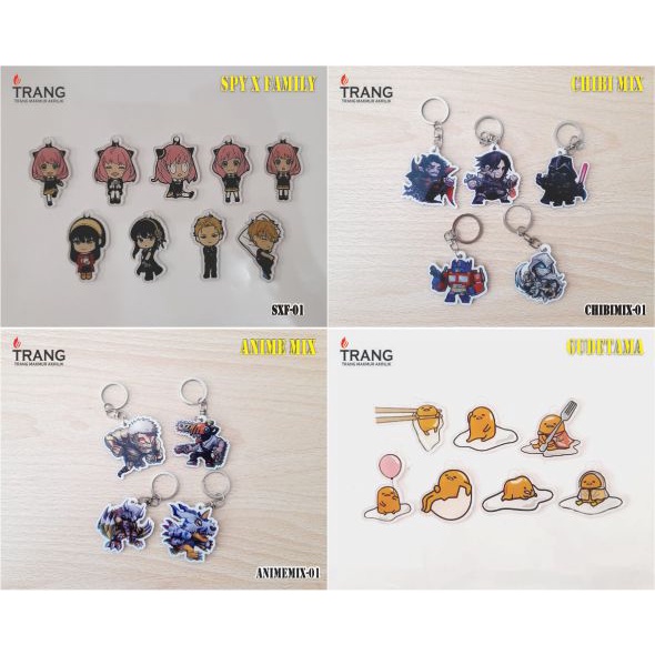 GANTUNGAN Acrylic Keychain Spy x Family/Transformer / Star Wars ...
