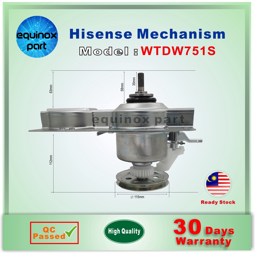 WTDW751S Hisense Washing Machine Mechanism Gearbox | Shopee Malaysia