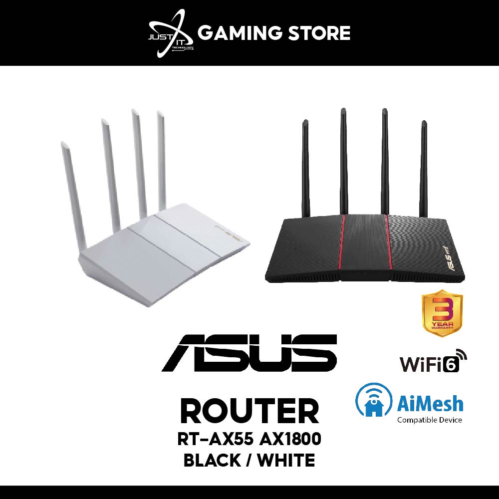 Asus RTAX55 AX1800 Dual Band Wifi 6 Router Shopee Malaysia