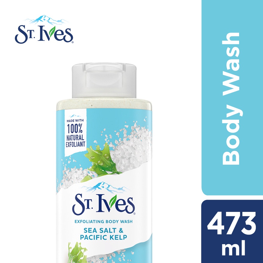 St. Ives Purifying Sea Salt & Pacific Kelp Body Wash 473ml Shopee