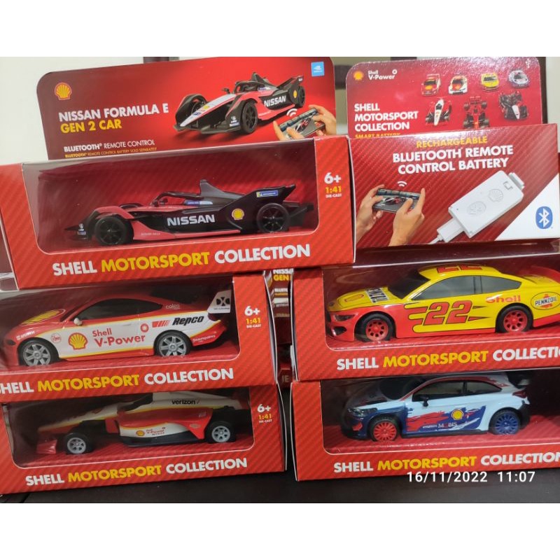Shell BMW MOTORSPORT 6 Cars Collection Bluetooth remote control collectible  cars