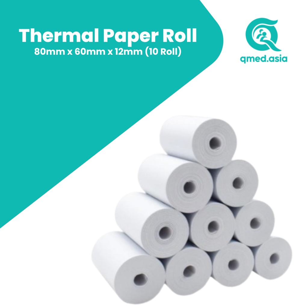10 Rolls - 80mm x 44mm x 10 (Coreless) | Shopee Malaysia