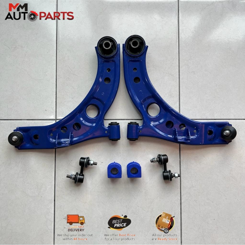 MARS HEAVY DUTY LOWER ARM SET WITH STABILIZER LINK & STABILIZER BAR BUSH FOR PERODUA MYVI 2005