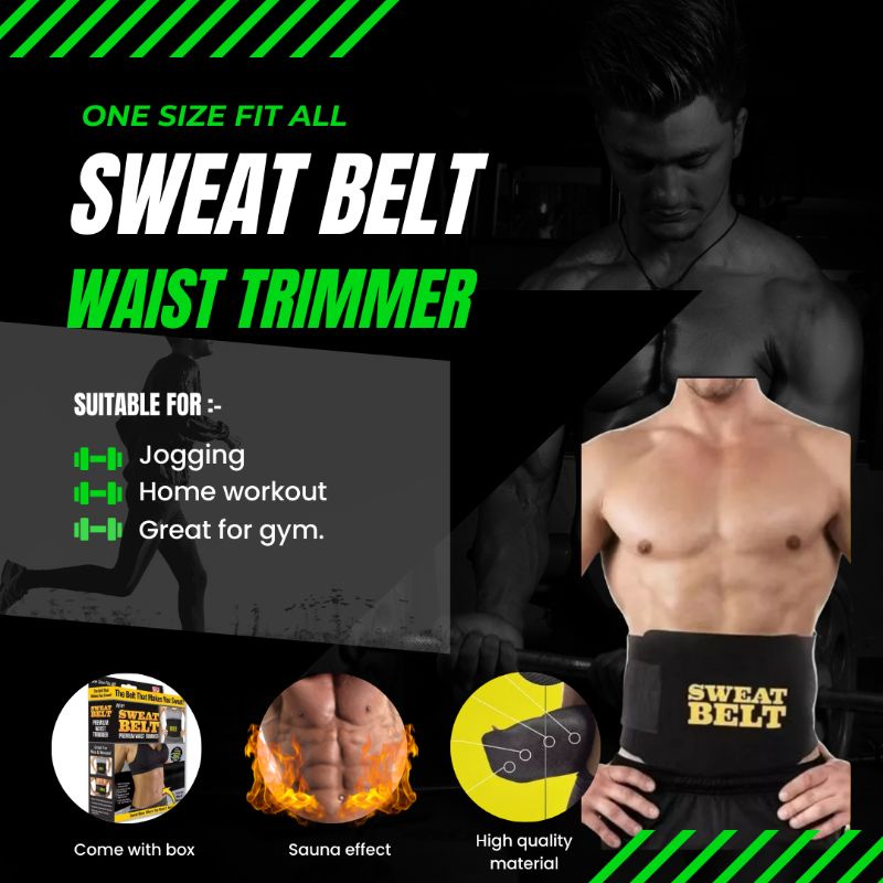 Waist Trimmer Belt Sweat Wrap Tummy Stomach Weight Loss Fat Burner