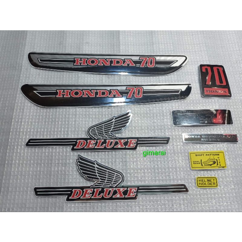 Honda C70 Sticker Set With Warning | Shopee Malaysia