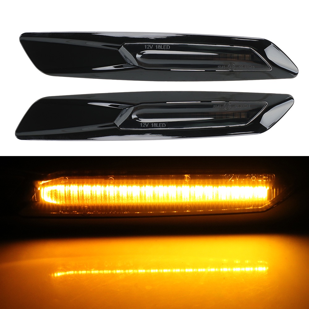 Turn Signal Light Blinker Light A Pair For BMW E60 E61 E81 E82 E88 E90 ...