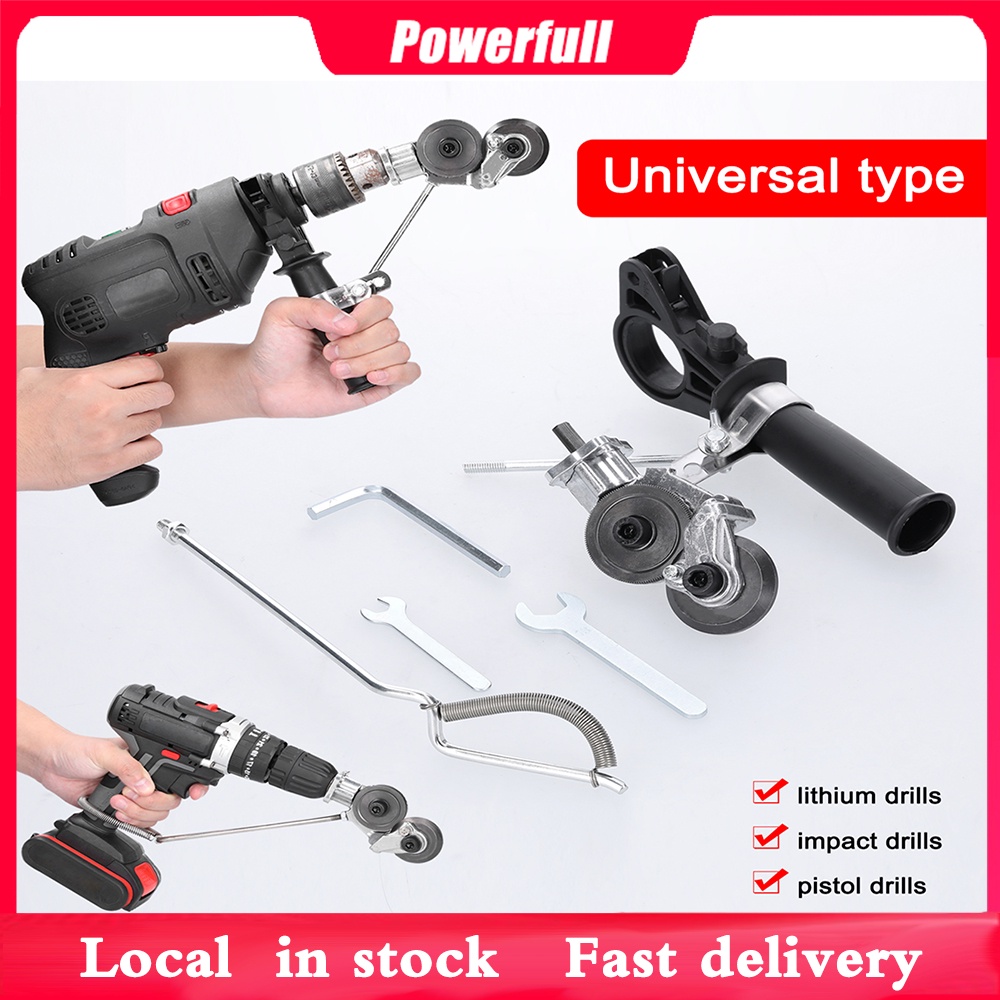 Electric Drill Plate Cutter Sheet Metal Nibbler Precise Cutting