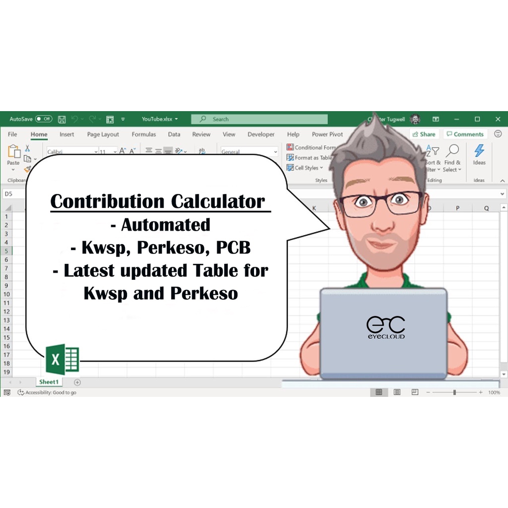 Contribution Calculator, EPF SOCSO PCB Calculator PERKESO Calculator