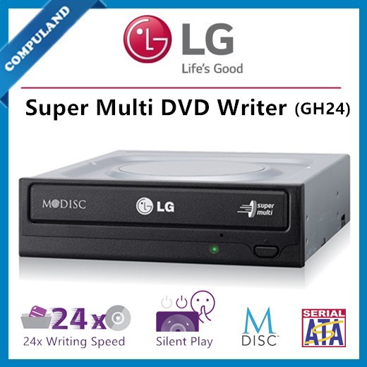 LG Internal 24x Super Multi with M-DISC™ Support DVD Writer / GH24