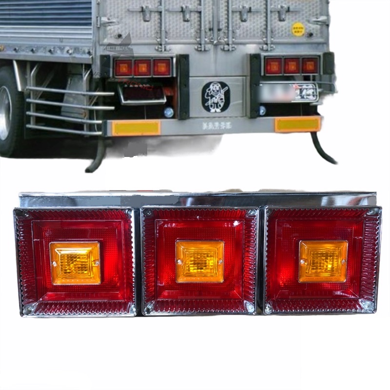 Chrome Japan Style 3 Square Rear Tail Lamp (2 pcs) | Shopee Malaysia