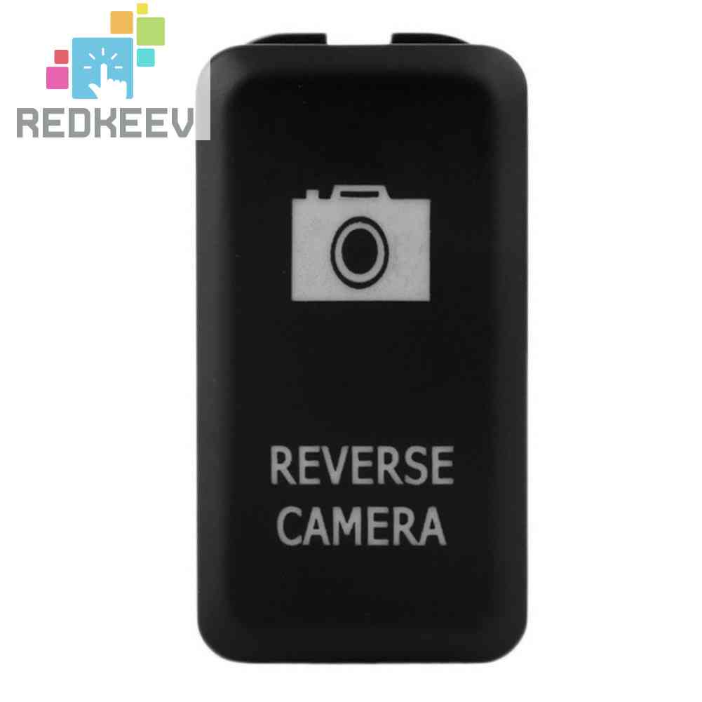Car Reverse Camera Push Button Switch w/ Blue LED Indicator for Toyota ...