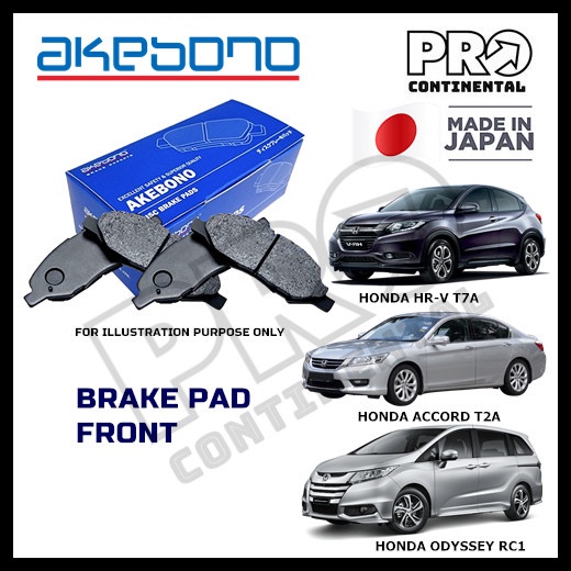 GENUINE AKEBONO HONDA ACCORD T2A 2013-2018 HRV T7A 2015-2022
