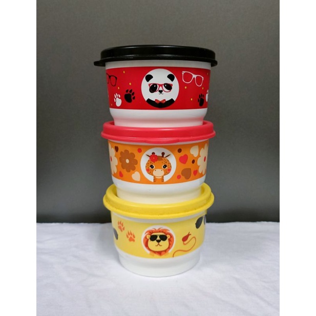 TUPPERWARE Zoo animals snack cup (set of 3pcs) Shopee Malaysia