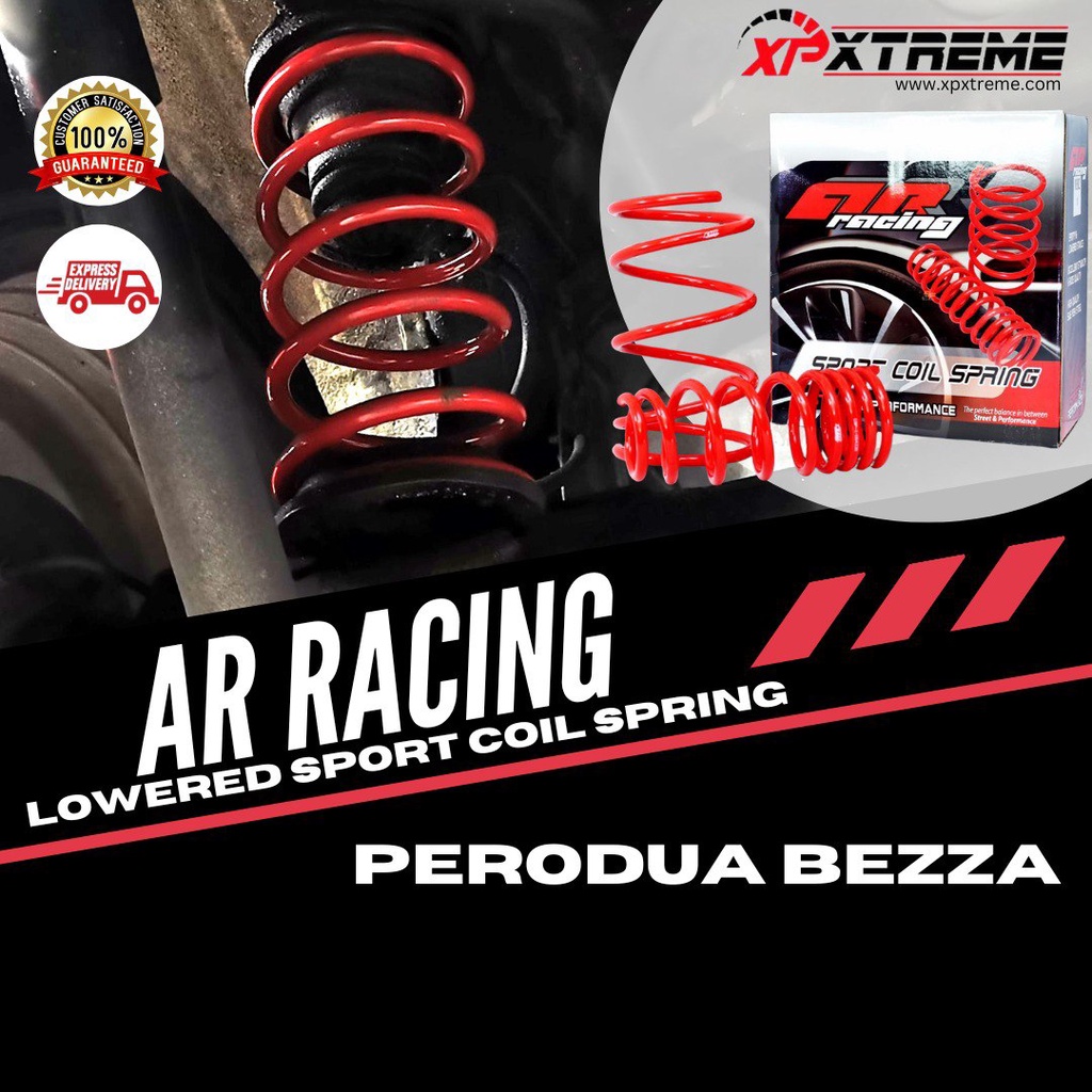 SPRING SPORT PERODUA BEZZA AR RACING RED (4PCS) | Shopee Malaysia