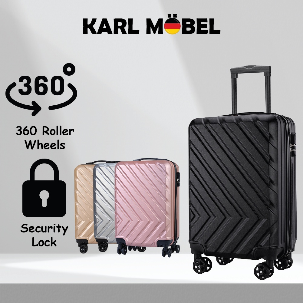 ABS Luggage bag travel Bagasi beg murah 20 24 26 28 inch cabin suitcase ...