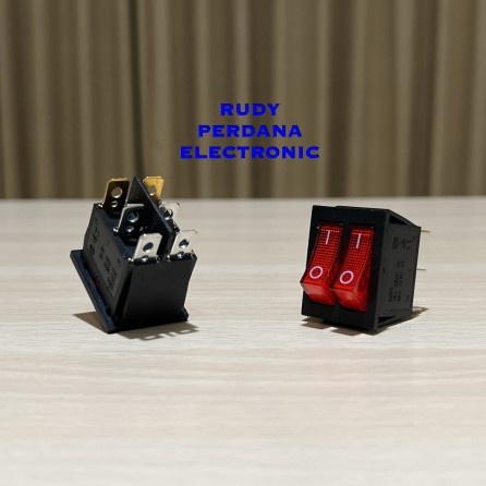 Rocker SWITCH ON OFF SWITCH 6pin DOUBLE DOUBLE 16A 250V 20A 125V LED ...