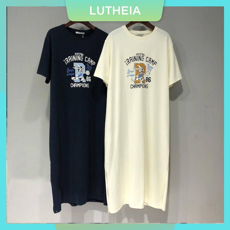 New Maternity Dress Korean Style Cartoon Slit Loose Maternity Tshirt