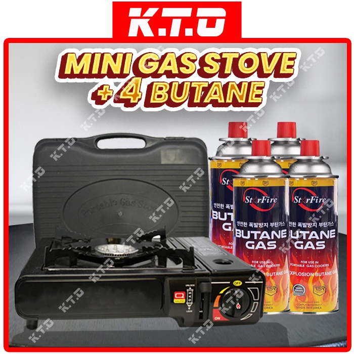 DUAL USE PORTABLE MINI BUTANE GAS STOVE WITH CARRYING CASE / STEAMBOAT ...