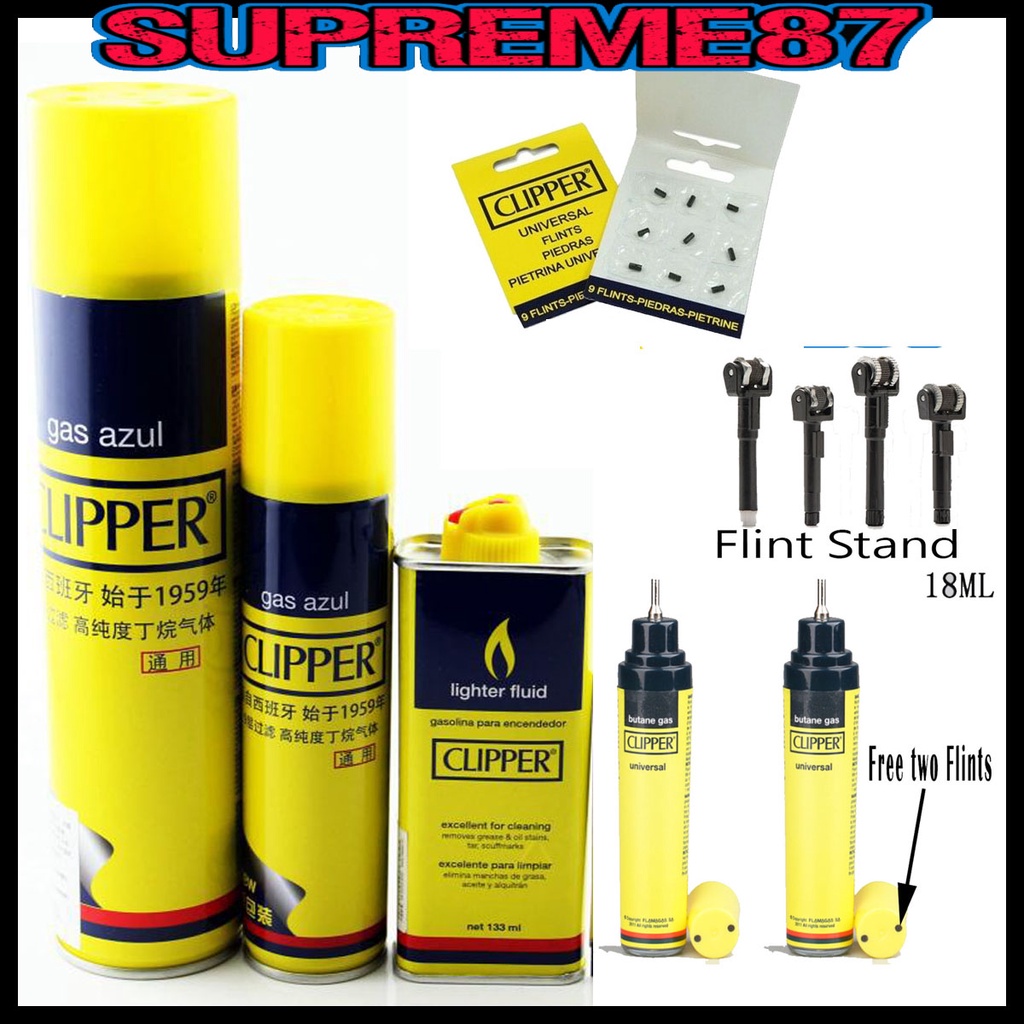 Clipper lighter Flint Fluid Gas Flint Stand Barrel Clipper lighter