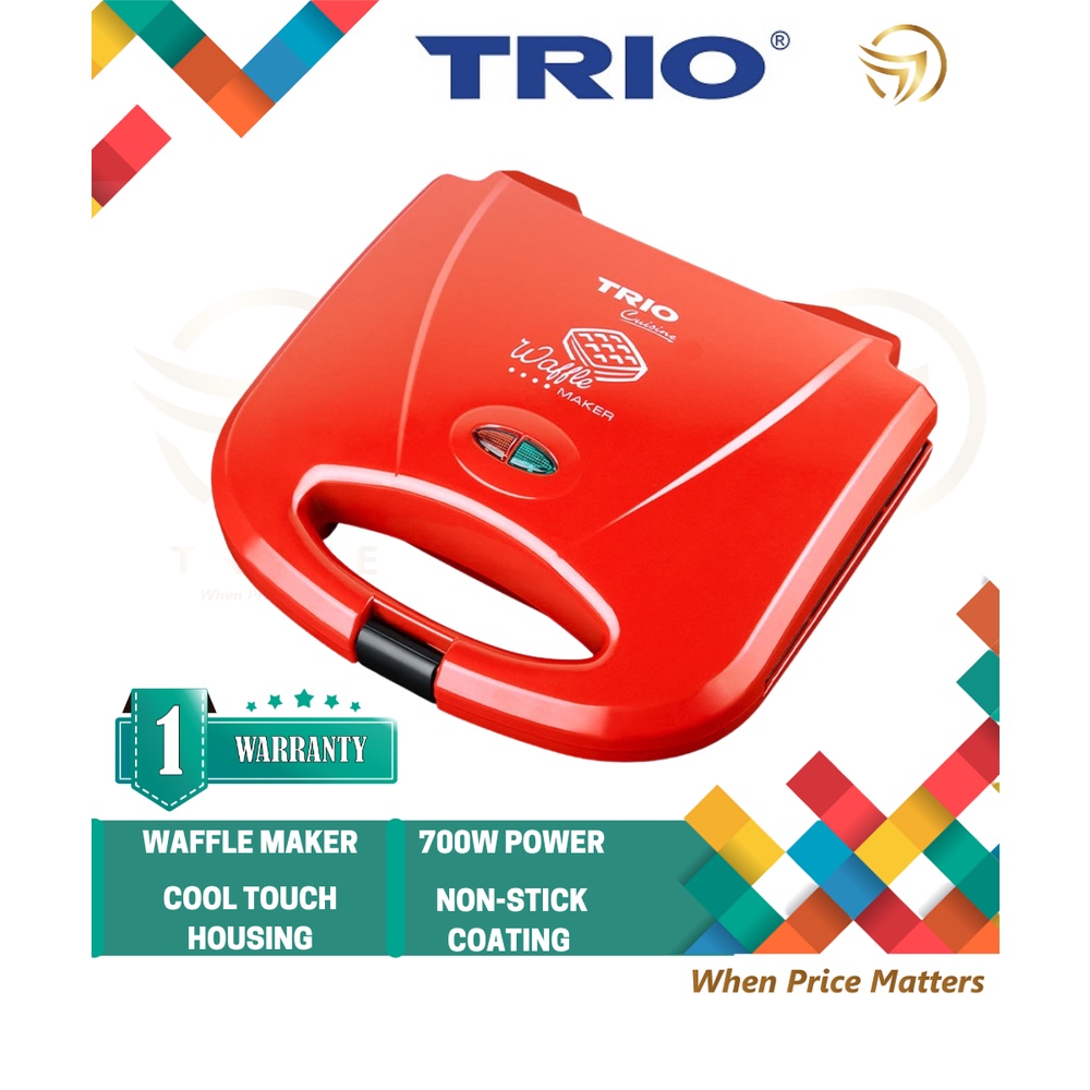 Trio Waffle Maker TWM9027 TWM9027 (RED) Shopee Malaysia